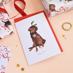Yule Dog Christmas Card