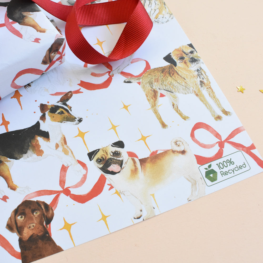 Dog Breed Eco-Friendly Recycled Wrapping Paper