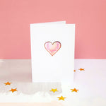 Heart Gold Foil Greeting Card