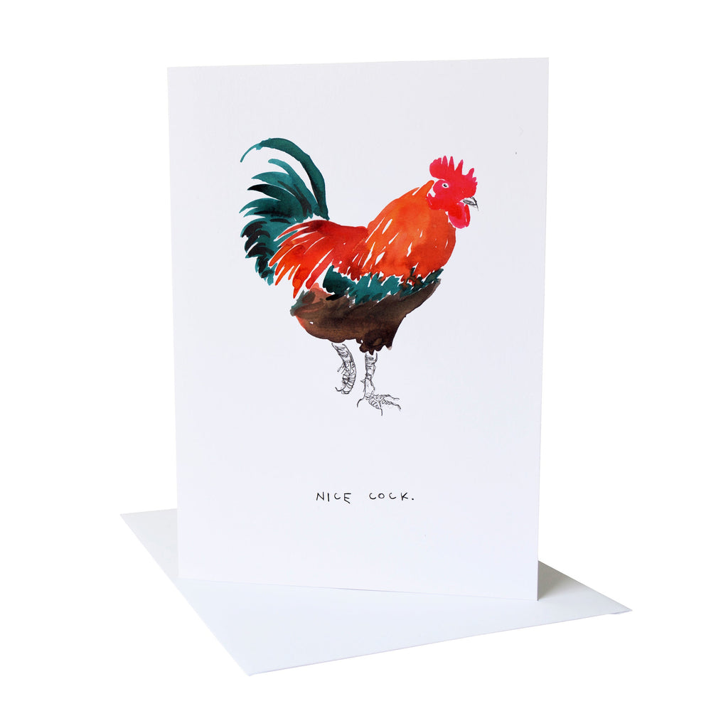 Nice Cock Greetings Card