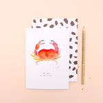 The Crab Cancer Zodiac - Recycled Paper Notebook