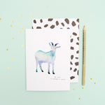The Goat Capricorn Zodiac - Recycled Paper Notebook