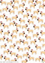French Bulldog Recycled Wrapping Paper