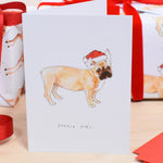 Joyeux Noel French Bulldog Christmas Card