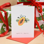 Wrapping Papaya Christmas Card Pack of Eight