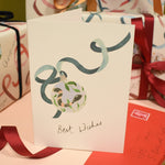 Snake Bauble Eco-Friendly Christmas Card