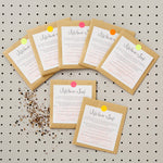 Set of Six Greetings Cards with Wildflower Seeds