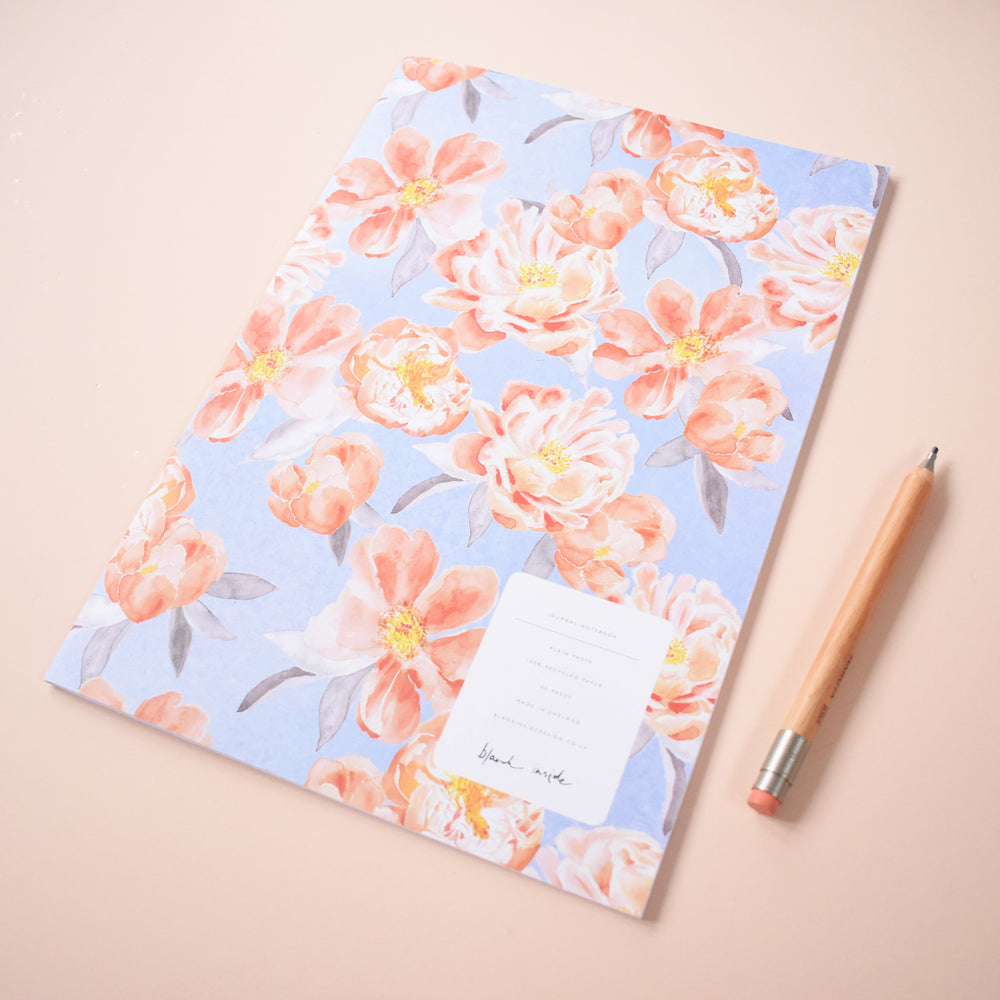 Bloomin Floral Recycled Paper Journal Notebook