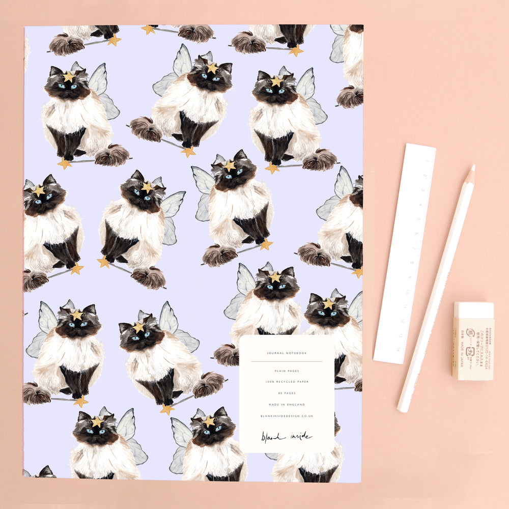 Cat Recycled Paper Journal Notebook