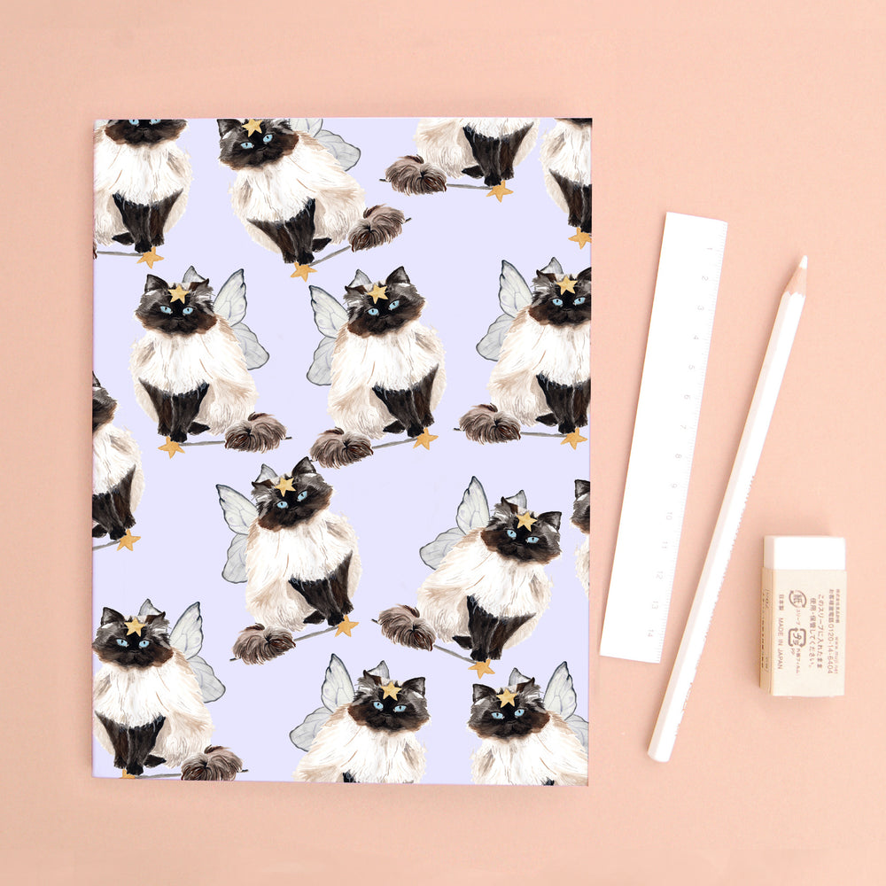 Cat Recycled Paper Notebook