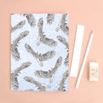 Snowy Owl Recycled Paper Notebook