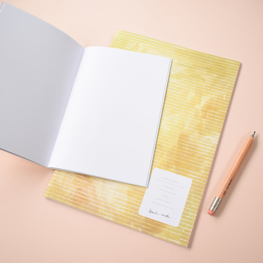 Yellow Ochre Recycled Paper Journal Notebook