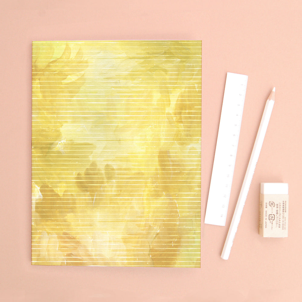 Yellow Ochre Recycled Paper Notebook