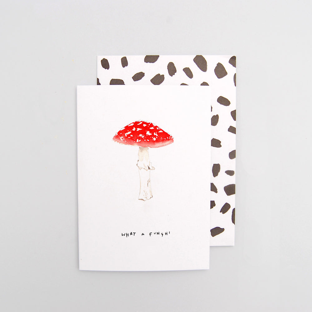 What a Funghi Mushroom Valentines Card