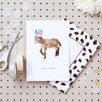 Little Donkey Christmas Card