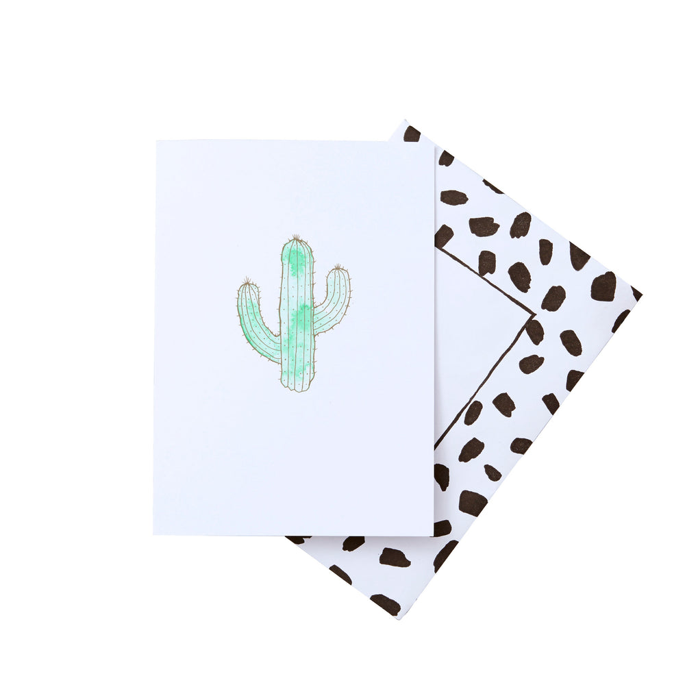 Cactus Gold Foil Greeting Card