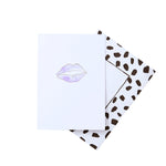 Lips Gold foil greeting card