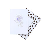 Rose gold foil greeting card
