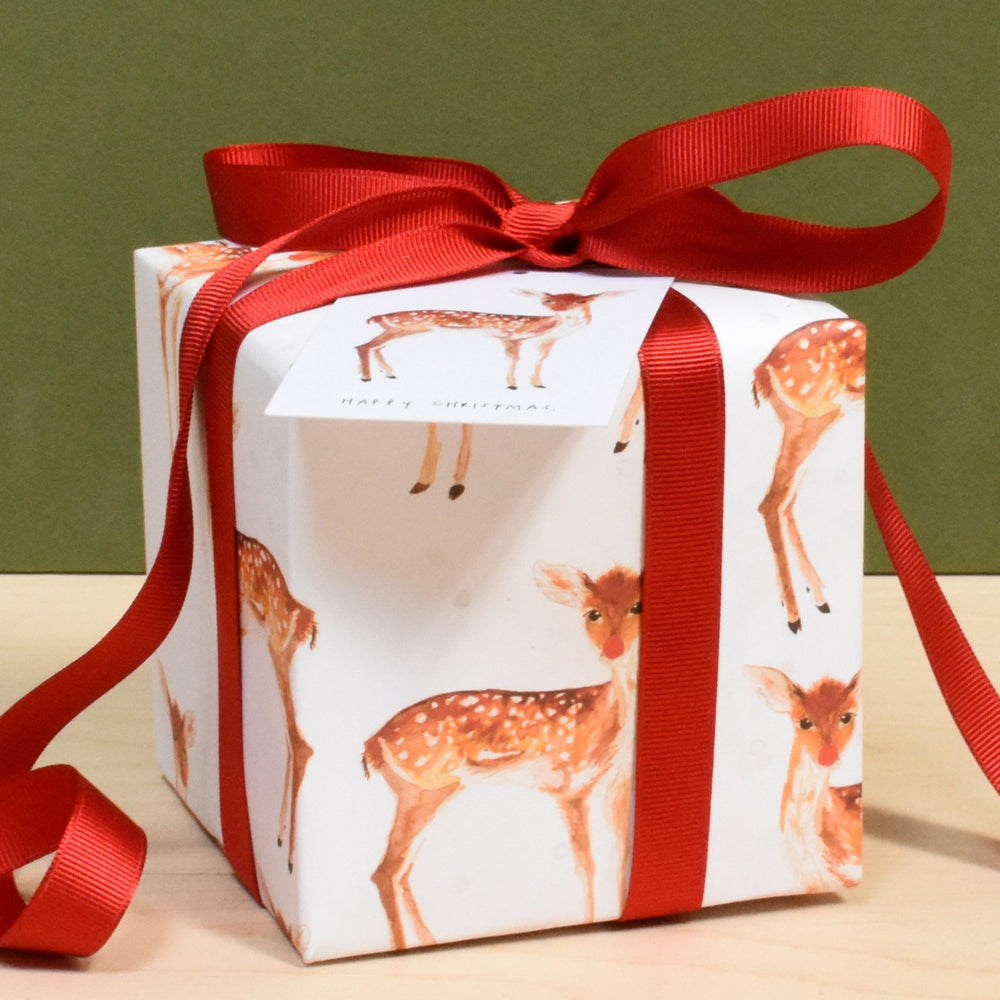 Fawn In The Snow Eco-Friendly Recycled Wrapping Paper