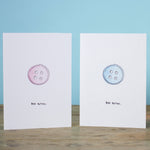 Baby Button Greetings Card