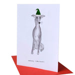 Merry Christmas Whippet Christmas Card