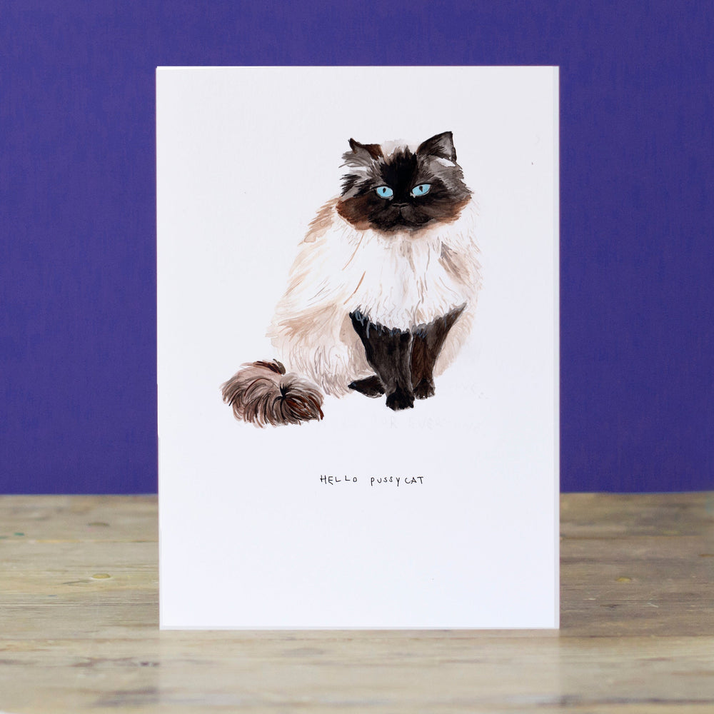 Hello Pussycat Greetings Card