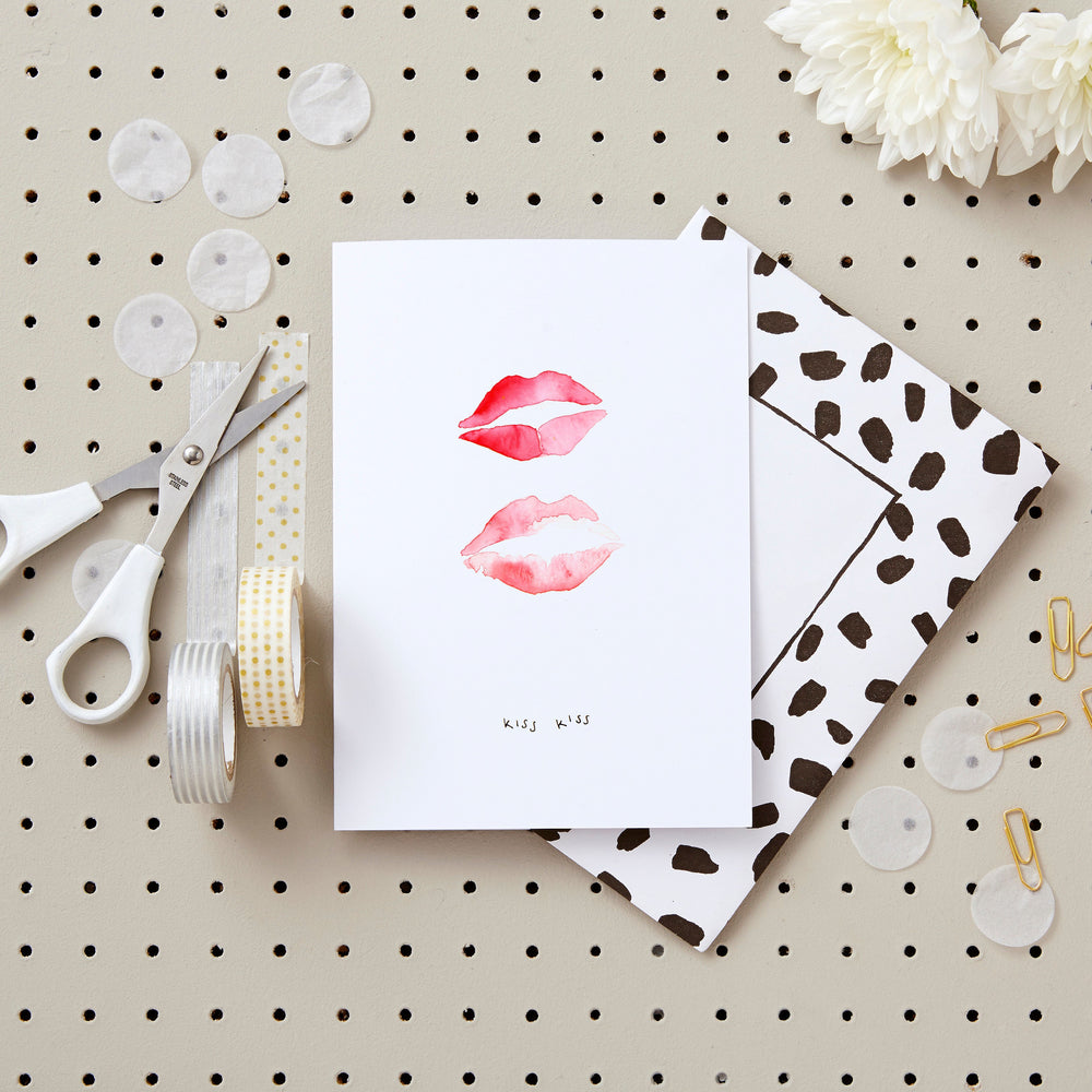 Kiss Kiss Greetings Card