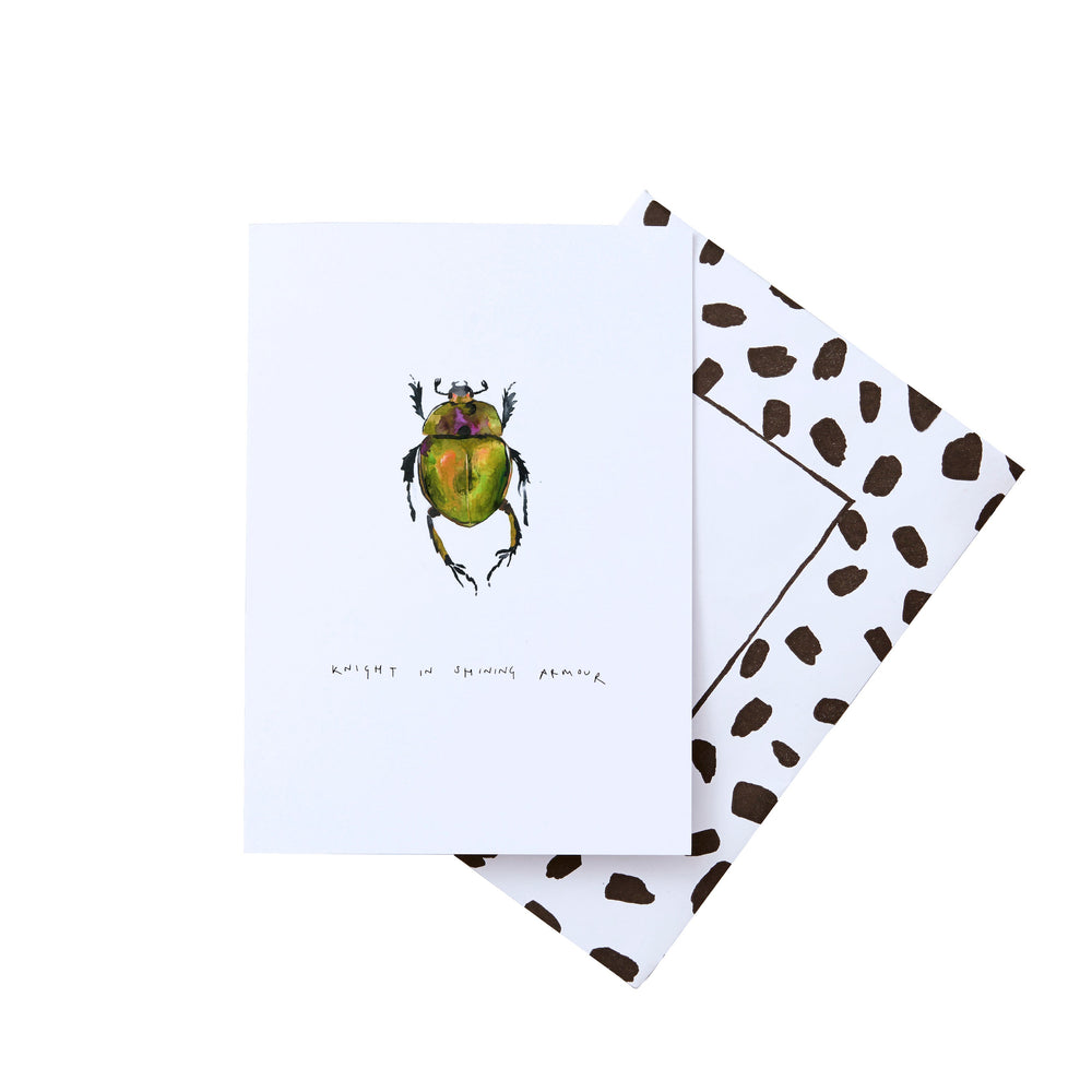 Knight in shining armour greeting card
