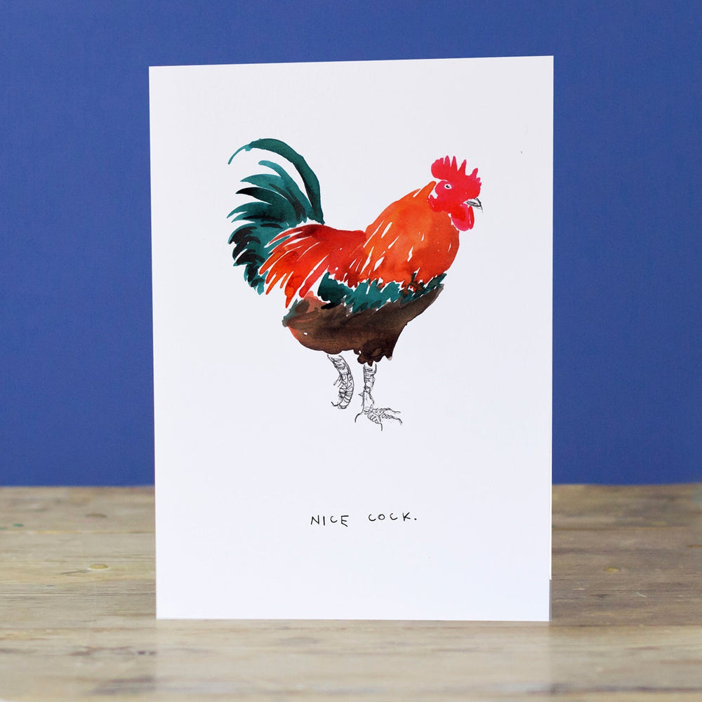 Nice Cock Greetings Card