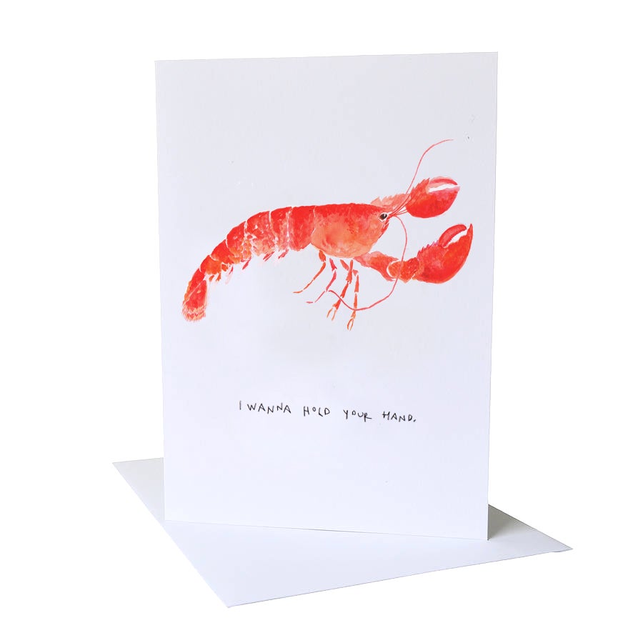 'I wanna hold your hand' Valentines Card