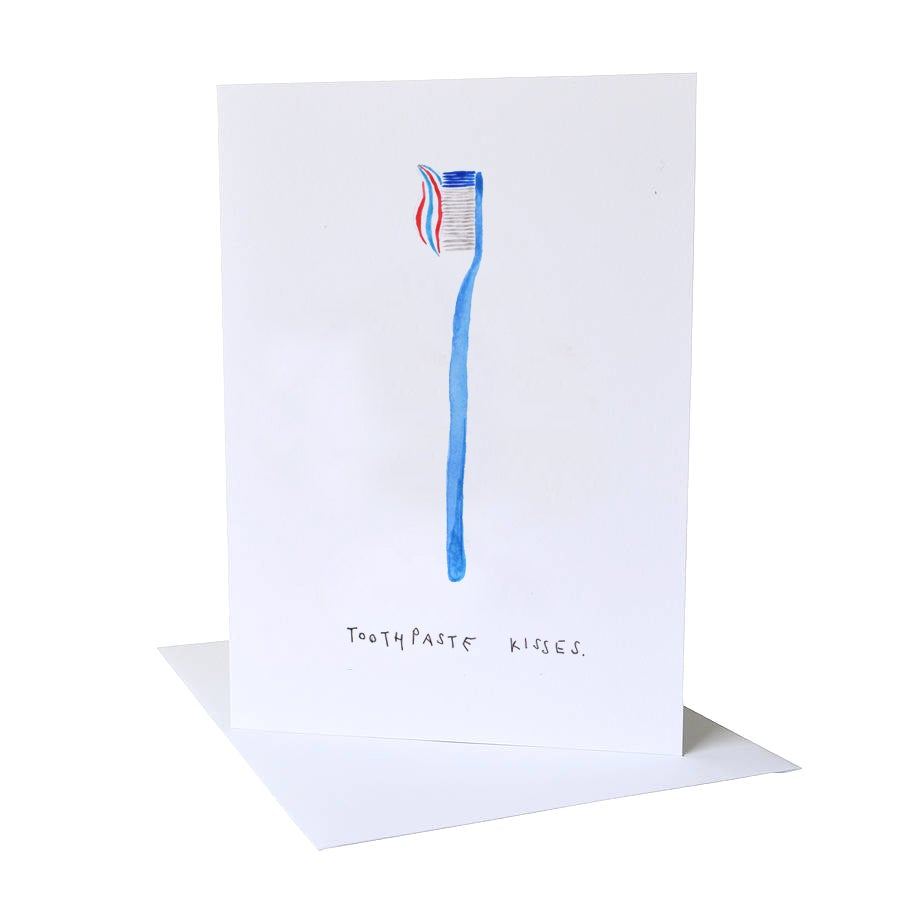 'Toothpaste Kisses' Valentines Card