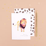The Lion Leo Zodiac Greetings Card