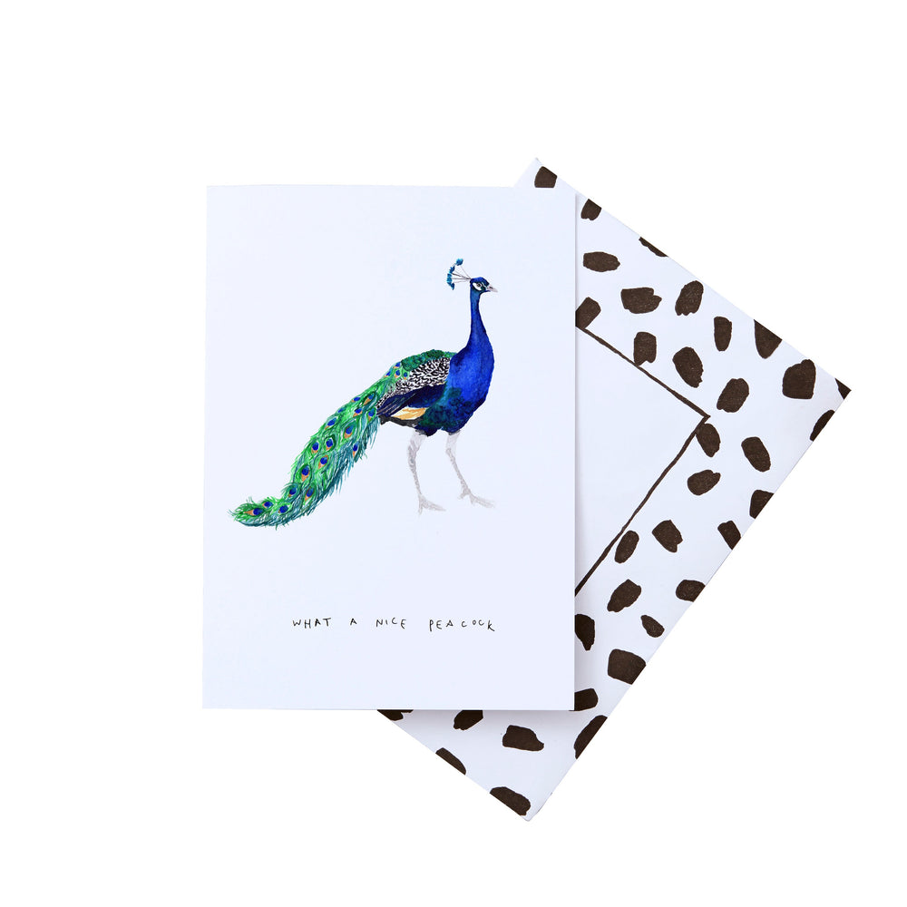 What a nice peacock greeting card