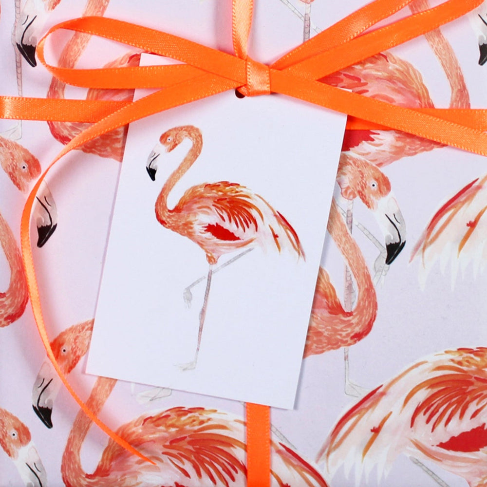 Flamingo Eco-Friendly Recycled Gift Tags