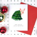Merry Christmas Pigs in Blankets Card