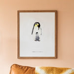 Emperor Penguin Watercolour Fine Art Print